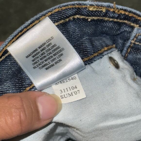 Old Navy Y2K 2007 Ultra Low Rise Denim Cut-Off Shorts Womens 6 Cotton Casual - Picture 5 of 8